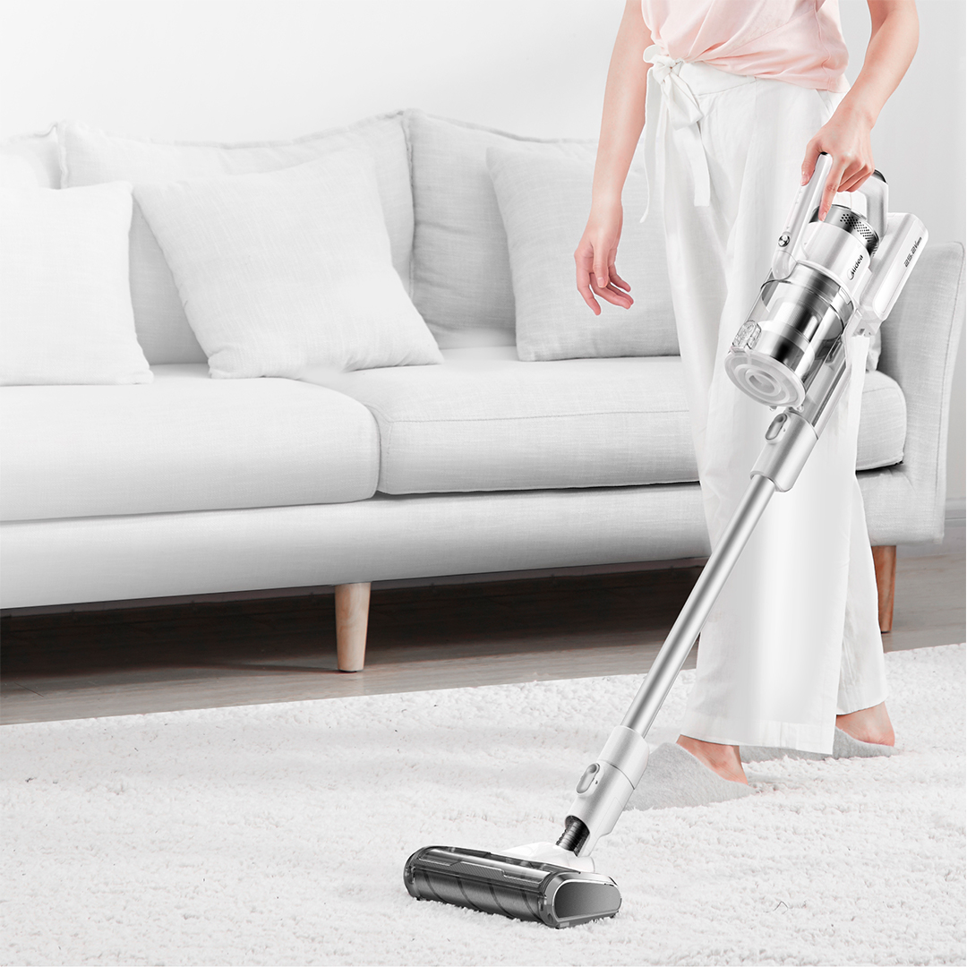 Aspiradora Stick inalámbrica Multiciclónica 2 en 1 Midea 18P Blanca - Imagen 4