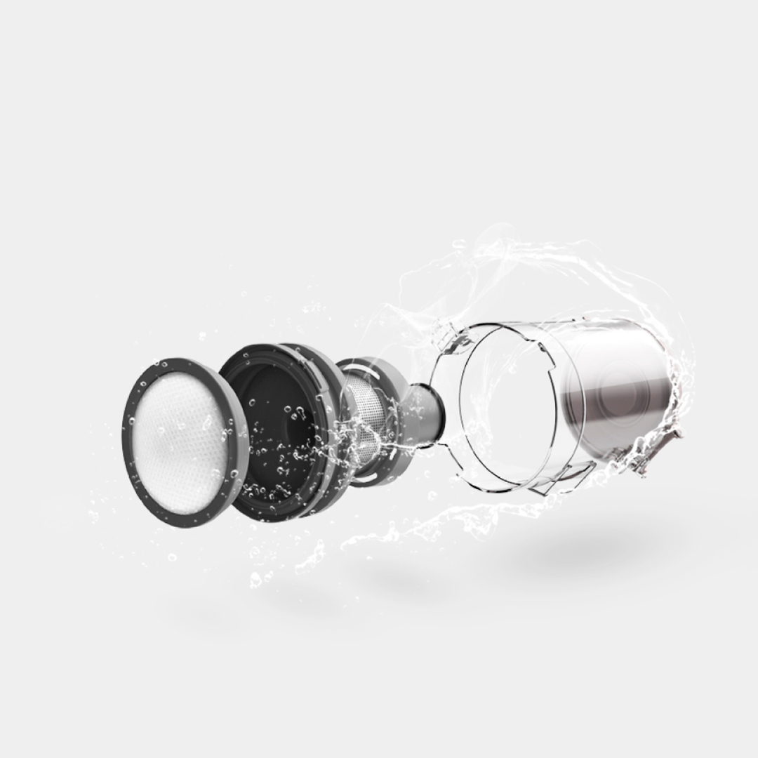 Aspiradora Stick inalámbrica Multiciclónica 2 en 1 Midea 18P Blanca - Imagen 8