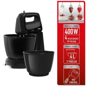 Batidora Mini Chef Negra 4lts ARNO
