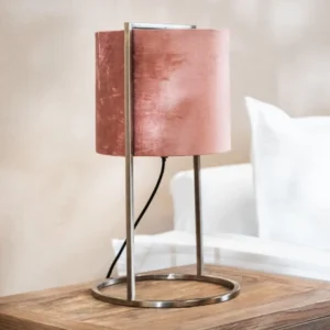 Lámpara De Mesa Santos Rosada