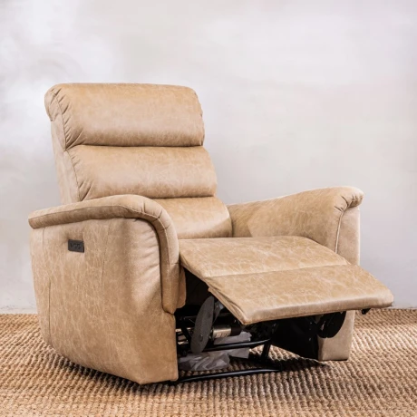 Sillón Reclinable Benson 1 Cuerpo Beige - Imagen 4
